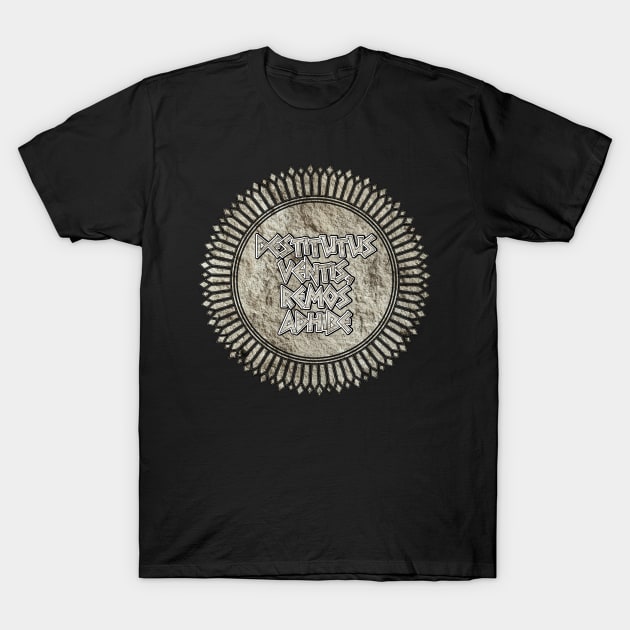 Destitutus Ventis, Remos Adhibe (If The Winds Fail You, Use The Oars) T-Shirt by MagicEyeOnly